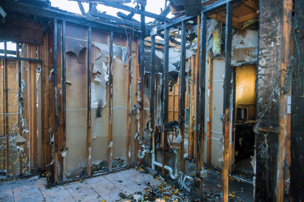 Professional Fire Damage Cleanup technician working in Waverly, OH